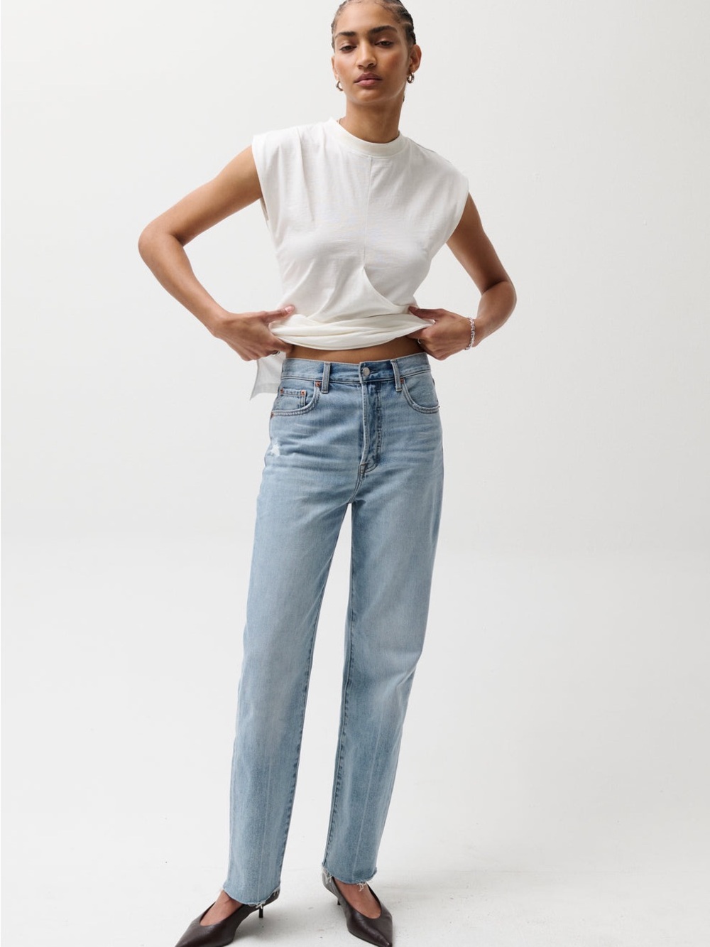 Pistola Cassie Super High Rise Straight Women’s Savvy Vintage Jeans